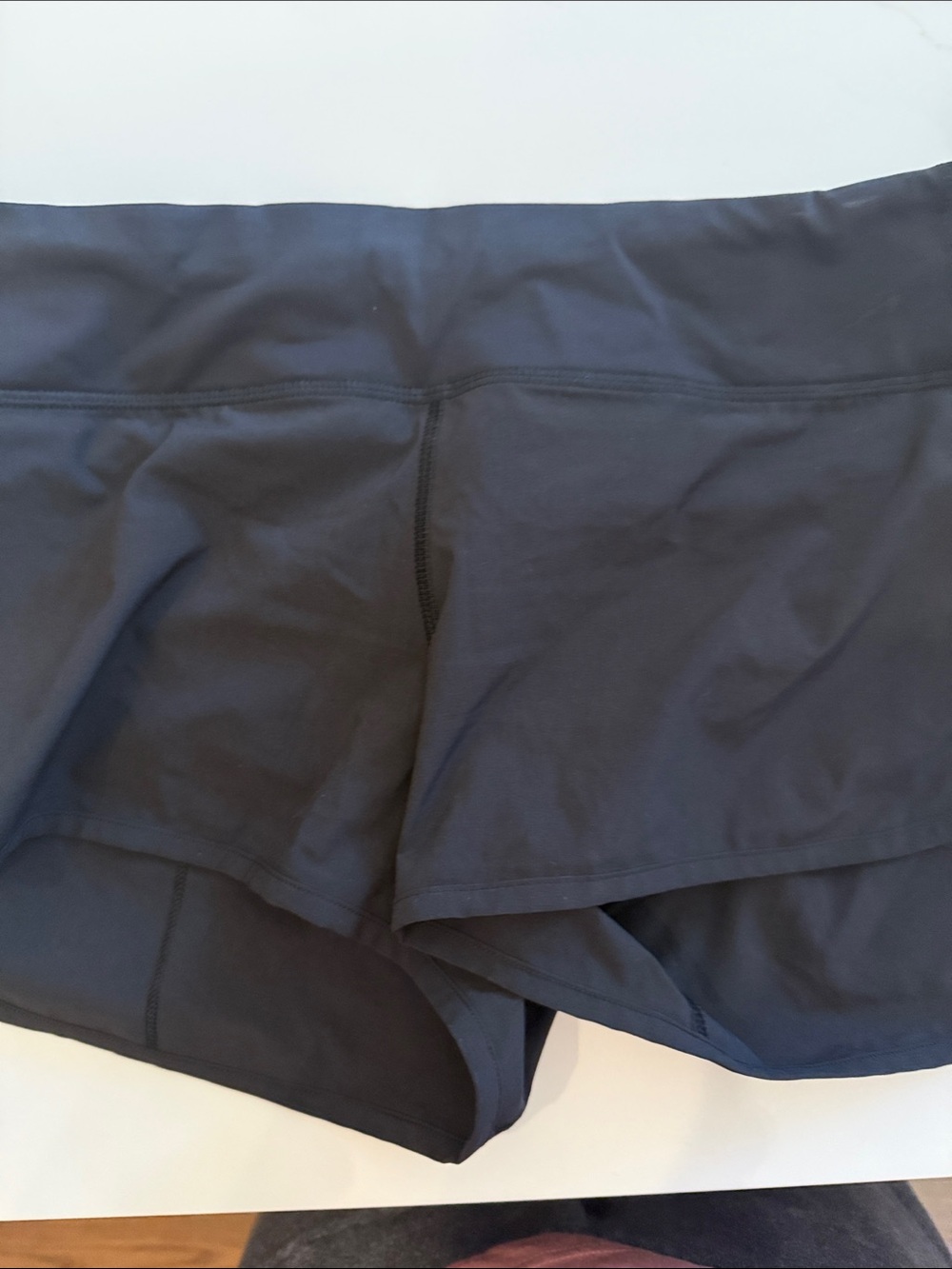 Lululemon Women’s  Shorts - Black zip pocket in back